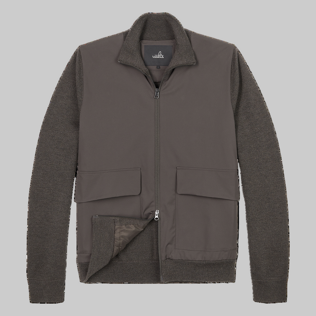 WAHTS HYBRID JACKET DARK BROWN