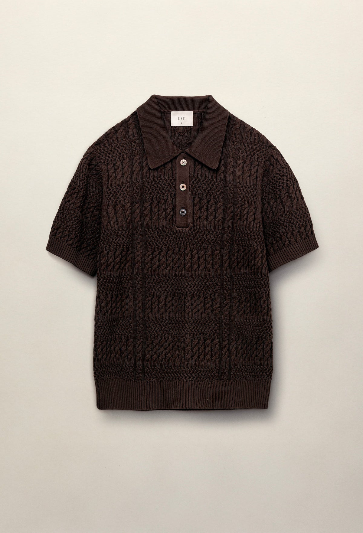 Desmond Knit Polo Chocolate Brown- Hombre Amsterdam