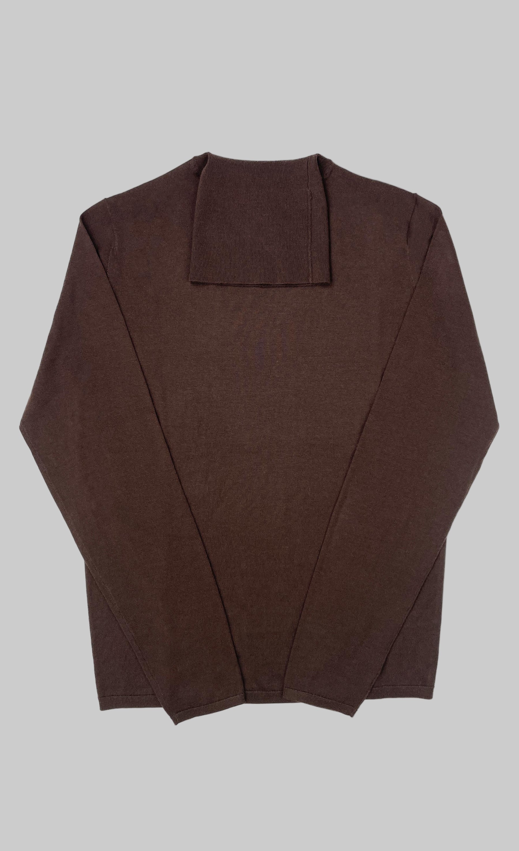 KIEFERMANN MERINO WOOL SWEATER WITH TURTLE-NECK COLOR WOOD