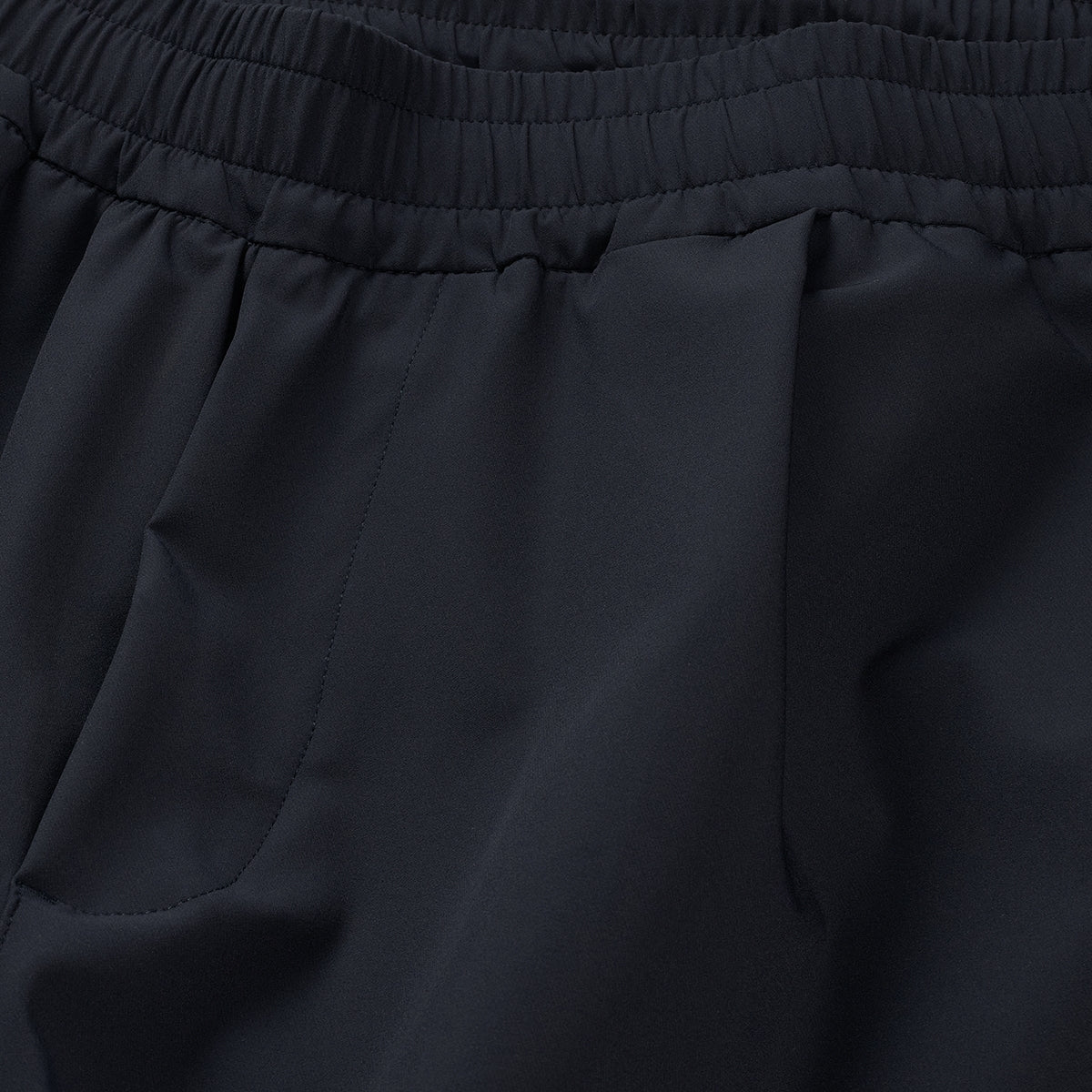 Hunter Tech Stretch Pleated Comfort Trousers Pure Black- Hombre Amsterdam