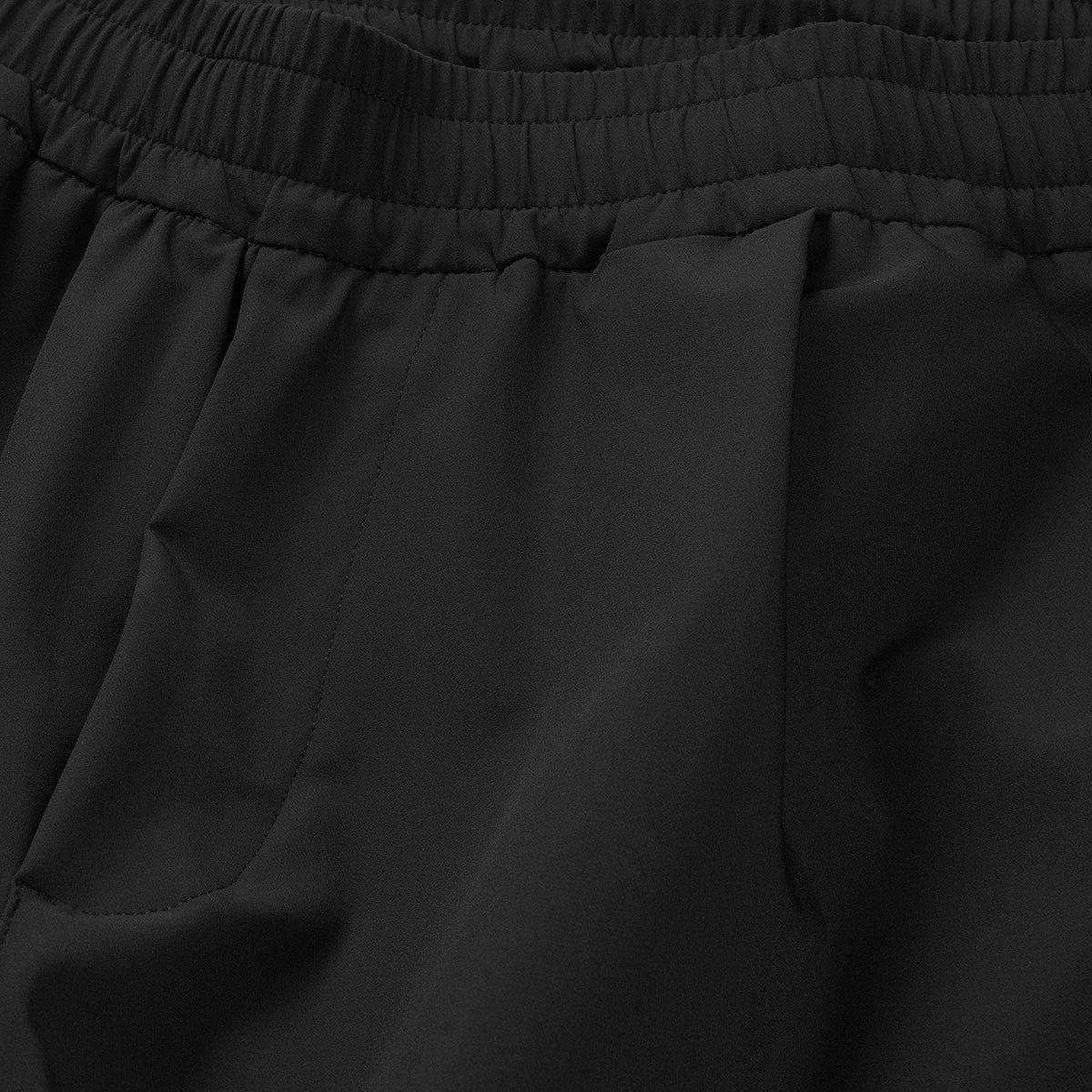 Summer Wool Pleated Comfort Trousers Pure Black- Hombre Amsterdam