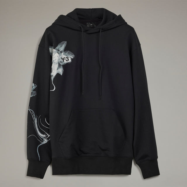 Y-3 GRAPHIC FRENCH TERRY HOODIE BLACK