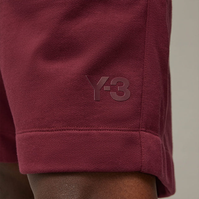 Y-3 FRENCH TERRY SHORT SHADOW RED