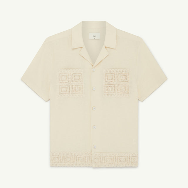 CHÉ INIGO LINEN CROCHET SHIRT