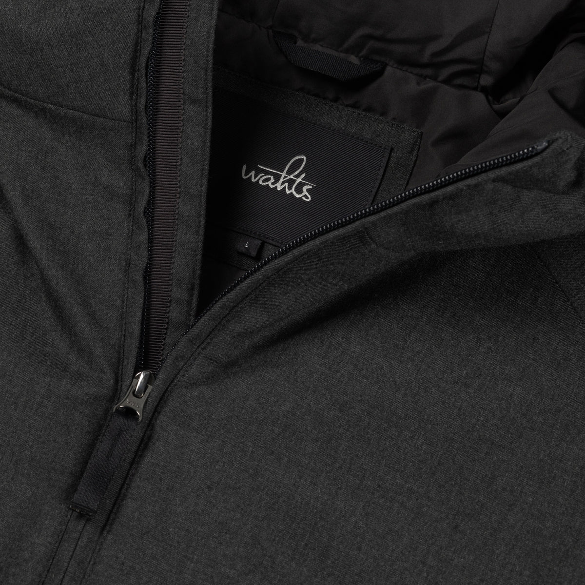 Rodan Soft Wool Hooded Commuter Jacket Anthracite- Hombre Amsterdam