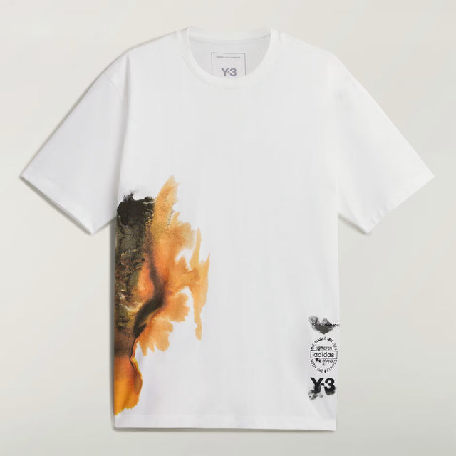Y-3 AOP T-SHIRT WHITE