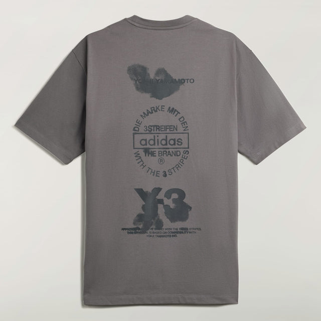 Y-3 GRAPHIC T-SHIRT GRANITE