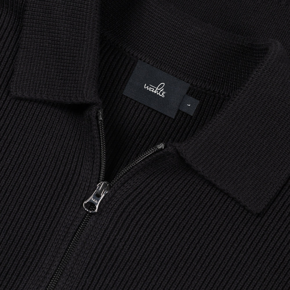 Wells Cotton Merino Half Zip Polo Pure Back- Hombre Amsterdam