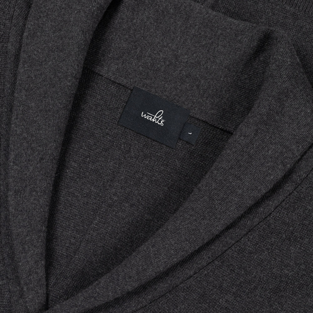 Nichols Cotton Merino Shawl Collar Cardigan Anthracite Melange-Hombre Amsterdam