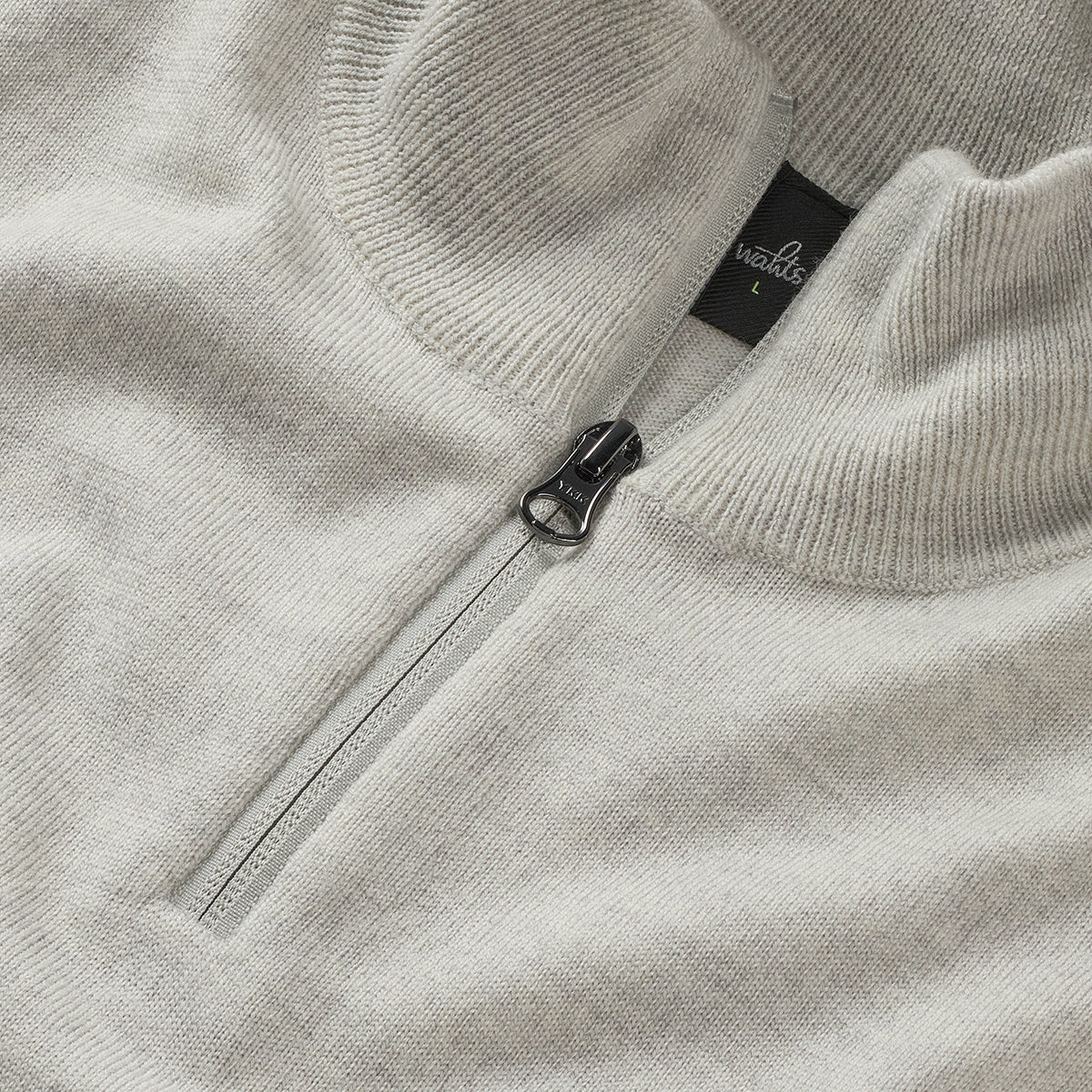 WAHTS PULLOVER WITH ZIP WINTER WHITE-HOMBRE AMSTERDAM