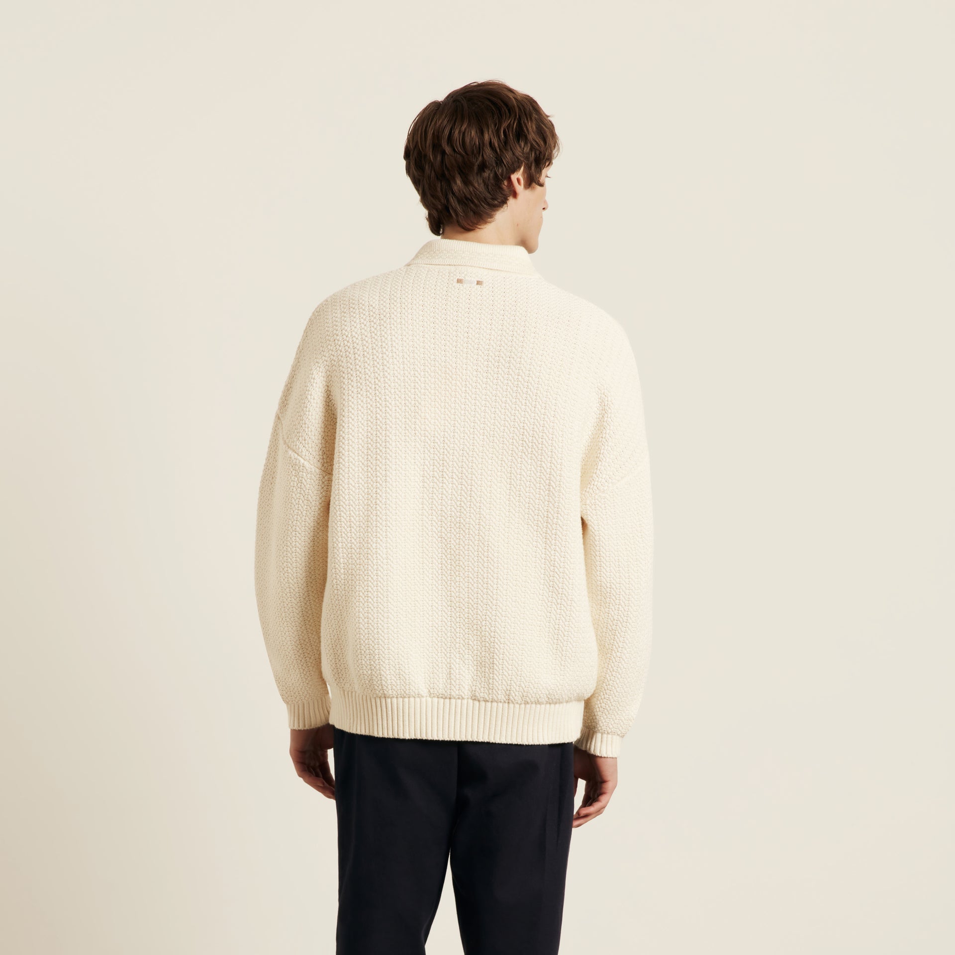 Orson Zip Jumper Ecru- Hombre Amsterdam