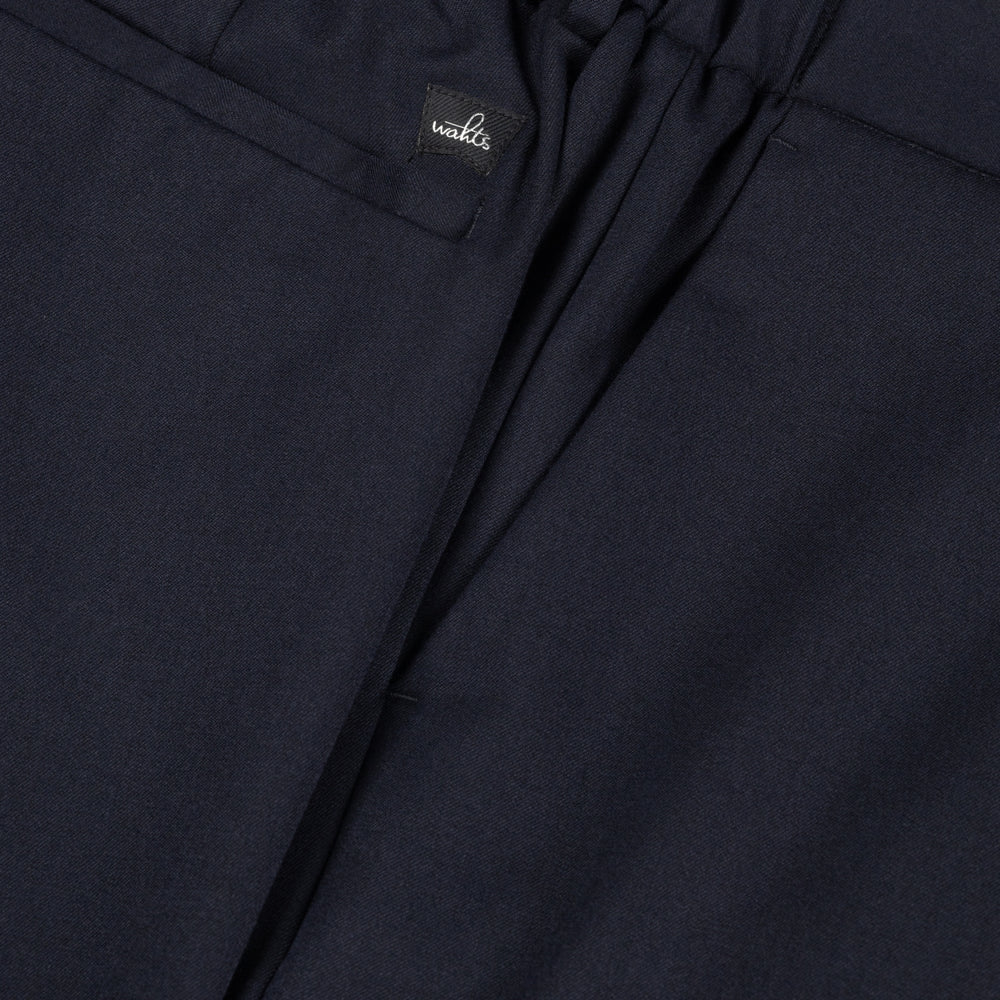 Soft Wool Relaxed Tailored Trousers Deep Navy- Hombre Amsterdam