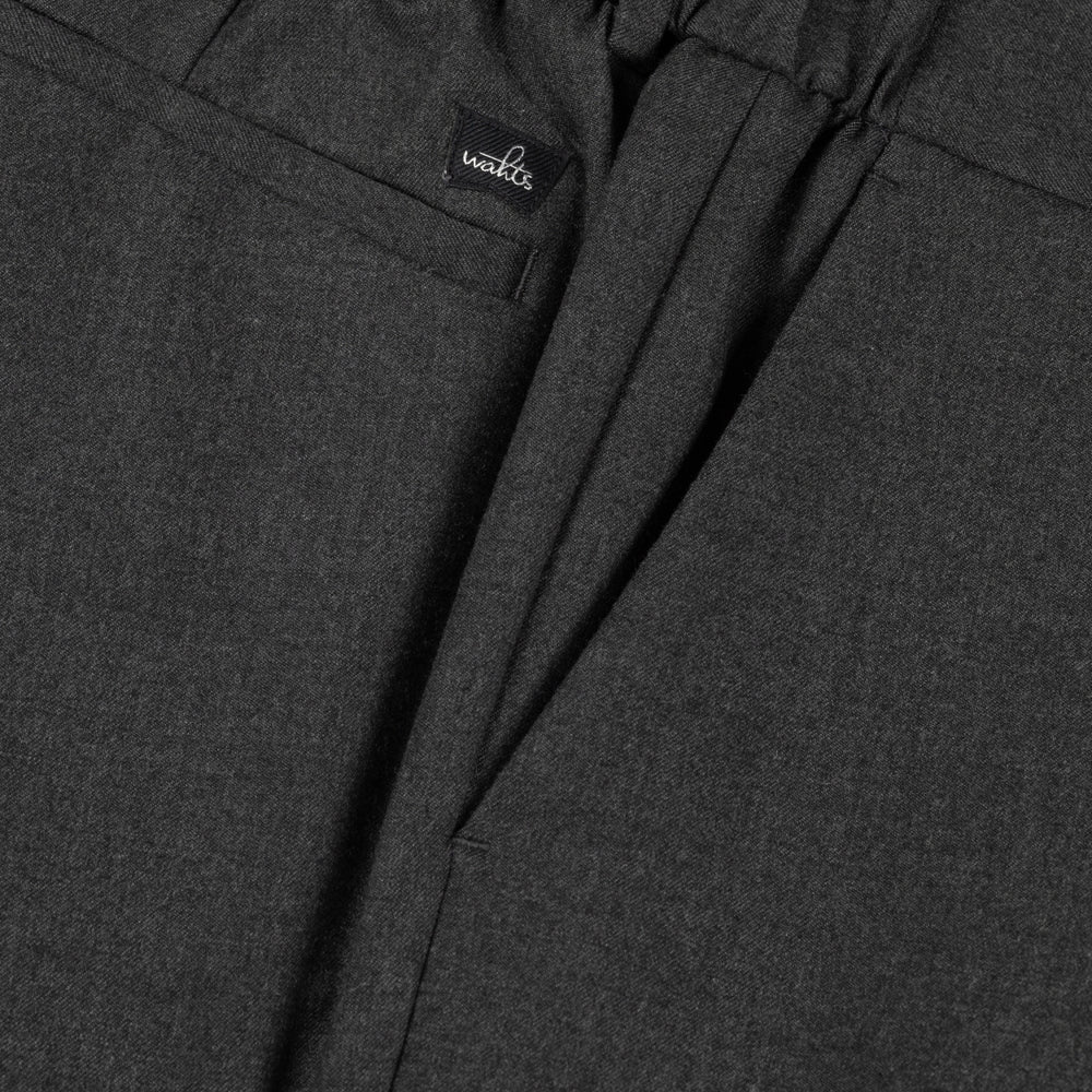 Soft Wool Relaxed Tailored Trousers Anhtracite Melange Hombre Amsterdam