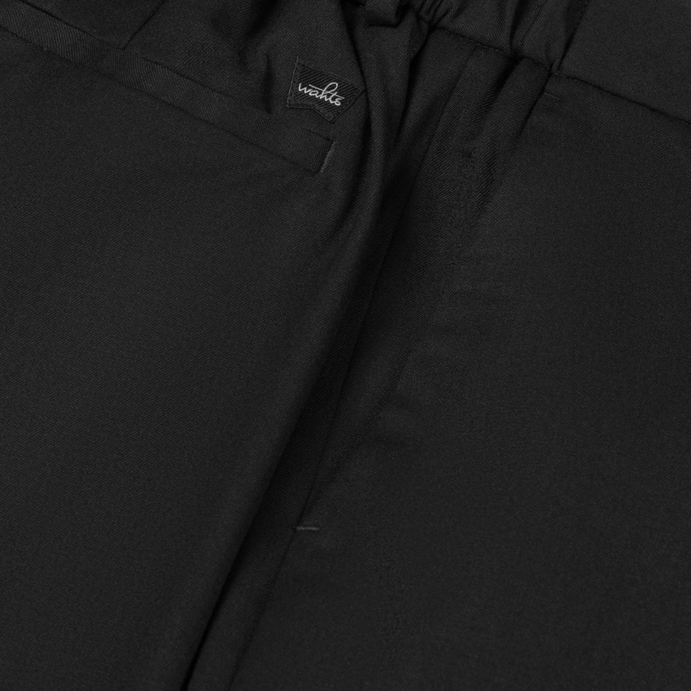 Soft Wool Relaxed Tailored Trousers Deep Brown