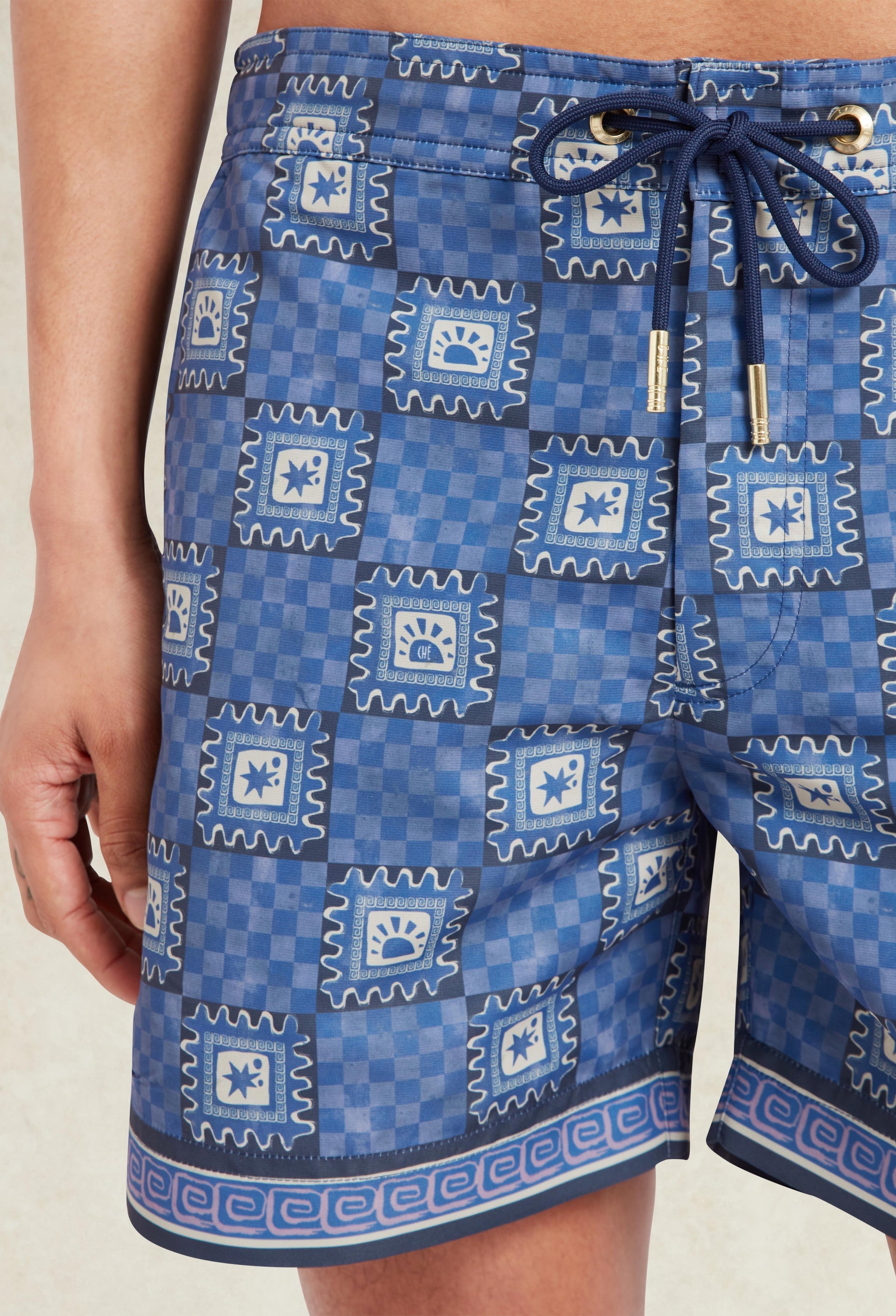 Telha Print Oceano Swimshort Navy- Hombre Amsterdam