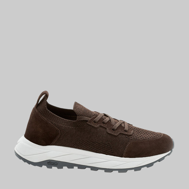 FABIANO RICCI SNEAKER STRETCH VIBRAM BROWN
