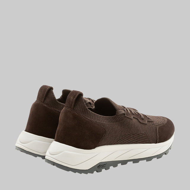 FABIANO RICCI SNEAKER STRETCH VIBRAM BROWN