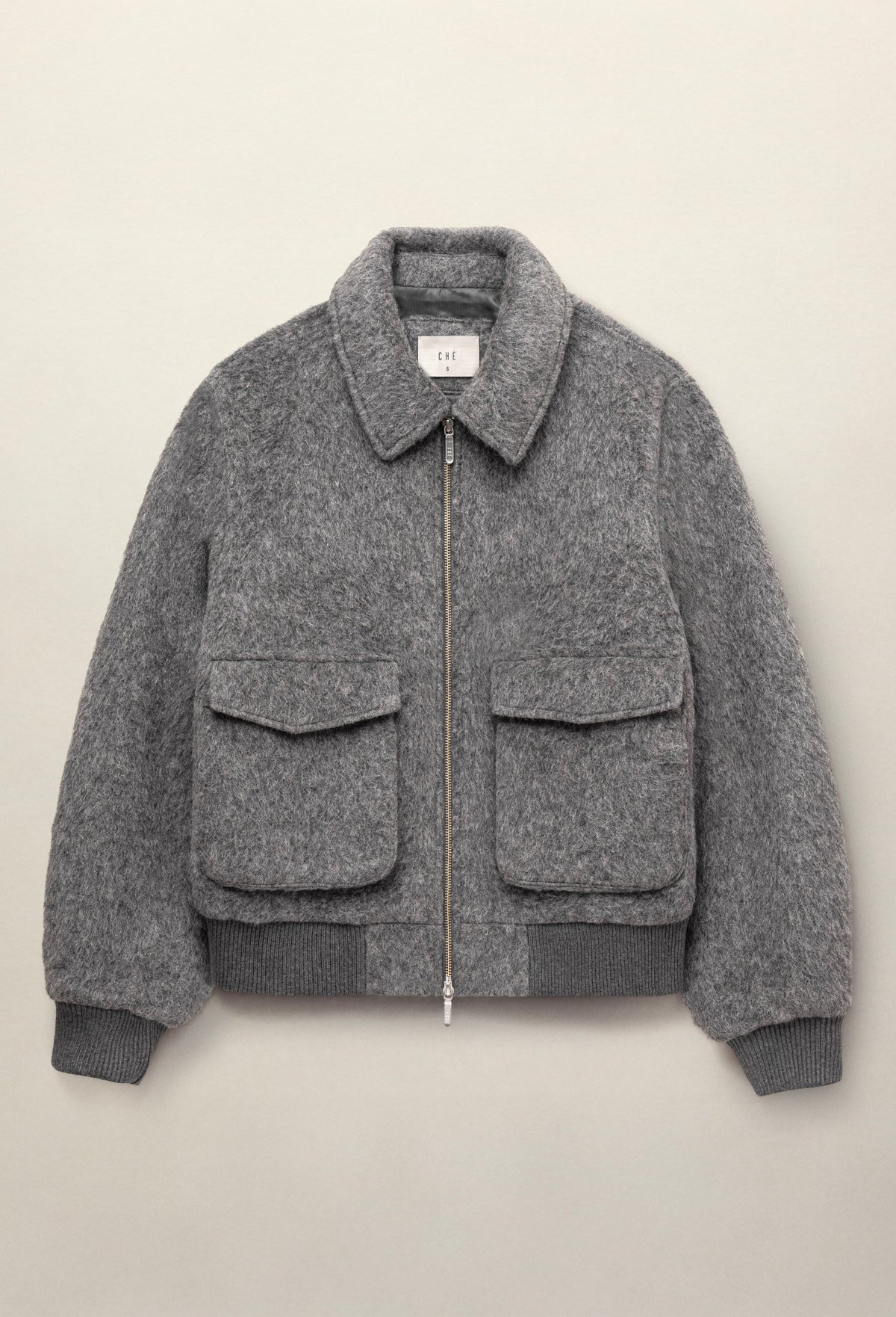 Verbier Wool Mohair Jacket Stone Grey- Hombre Amsterdam