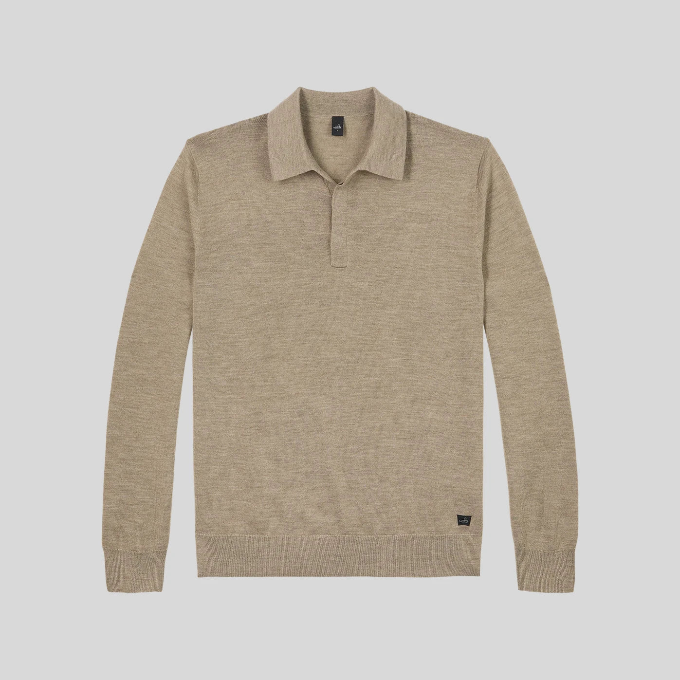 WAHTS MERINO POLO CAMEL MELANGE - Hombre Amsterdam