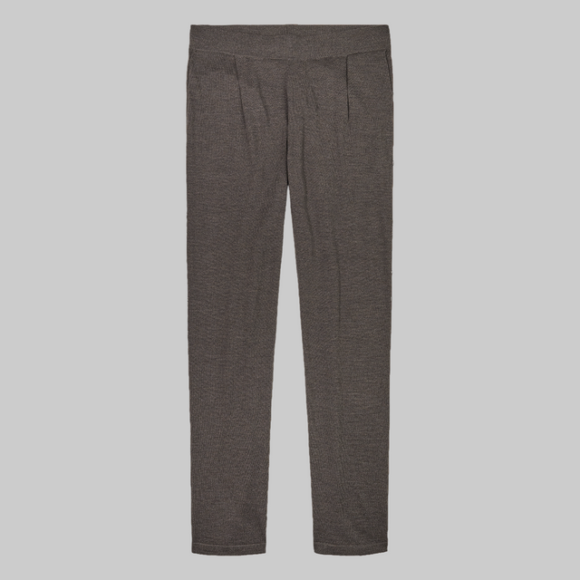 WAHTS KNITTED LOUNGEPANTS DARK BROWN