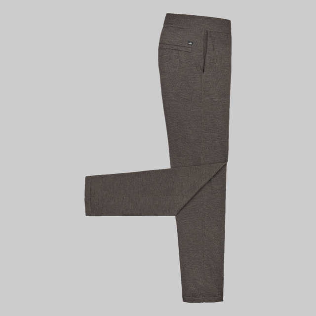 WAHTS KNITTED LOUNGEPANTS DARK BROWN
