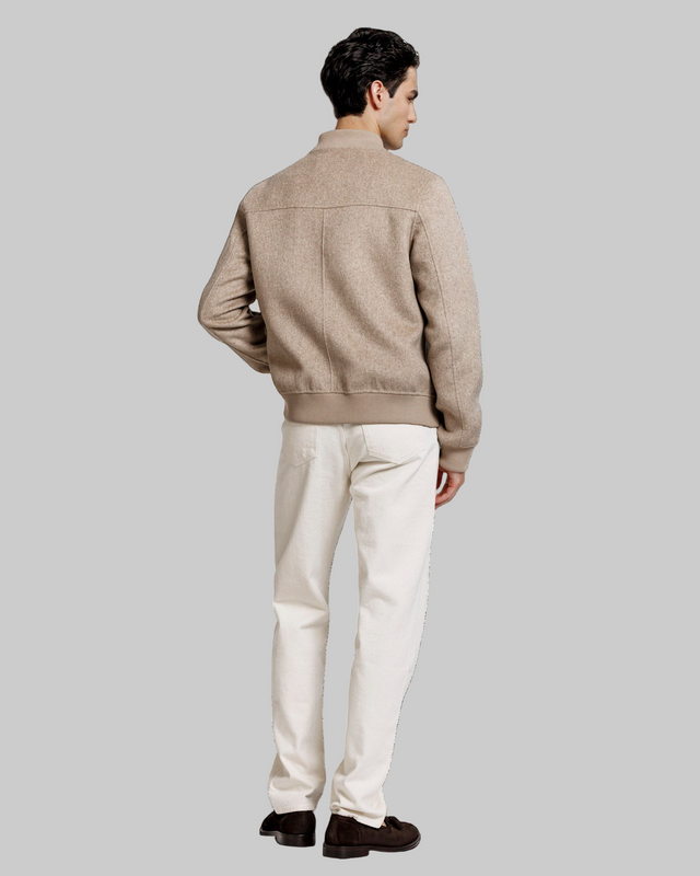 ALTER EGO BOMBER JACKET BEIGE MELANGE