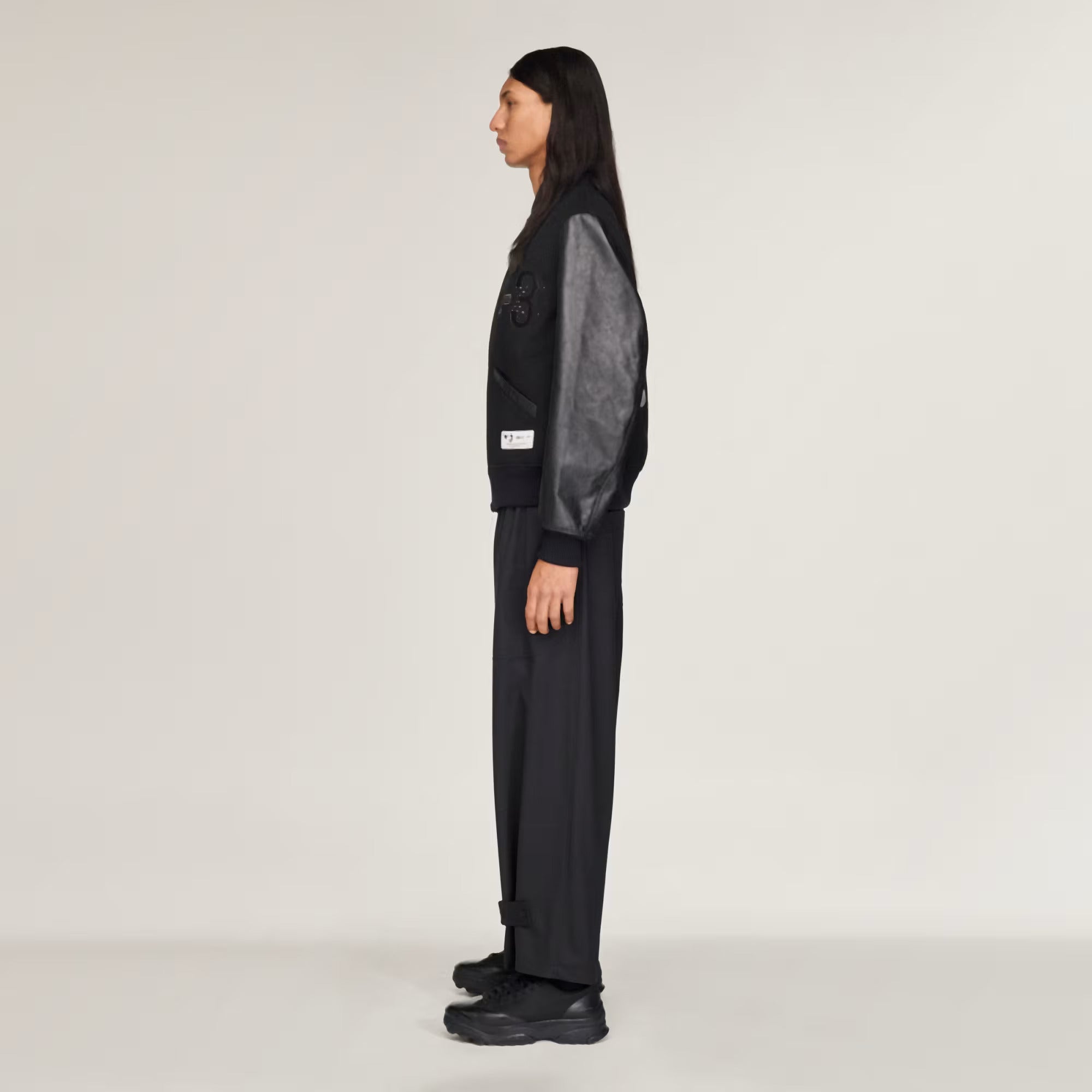 Collegiate Leather Jacket Black- Hombre Amsterdam