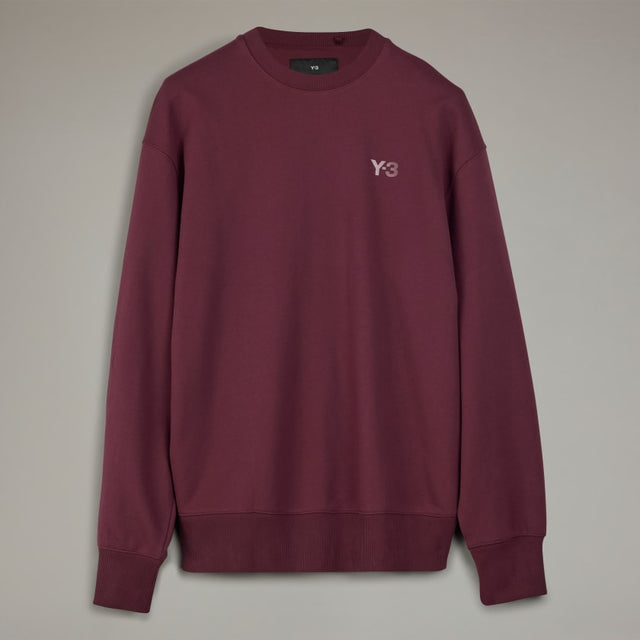 Y-3 FRENCH TERRY SWEATER SHADOW RED