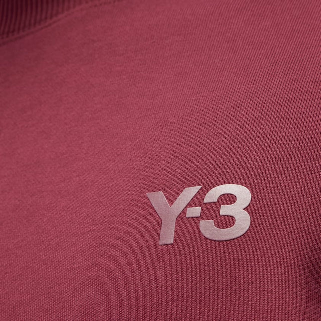 Y-3 FRENCH TERRY SWEATER SHADOW RED