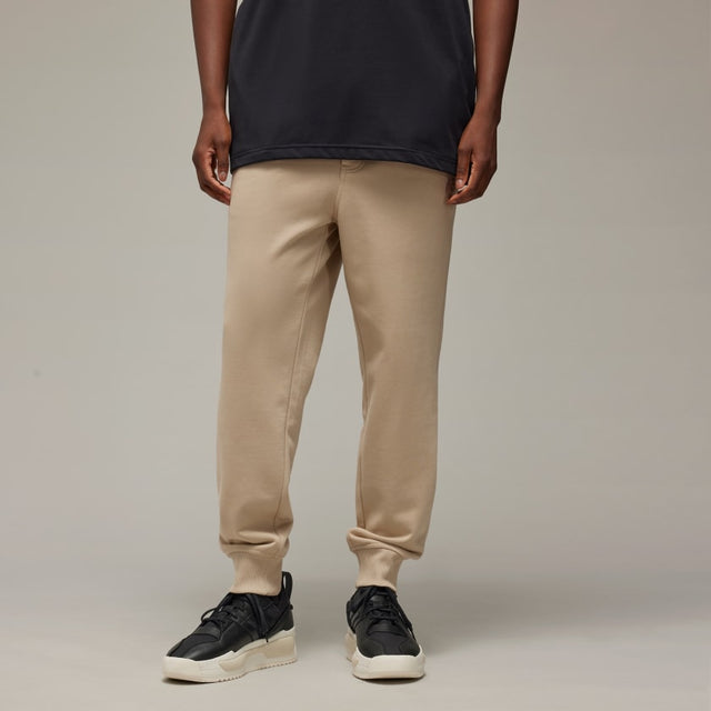 Y-3 FRENCH TERRY CUFFED PANTS CLAY BROWN