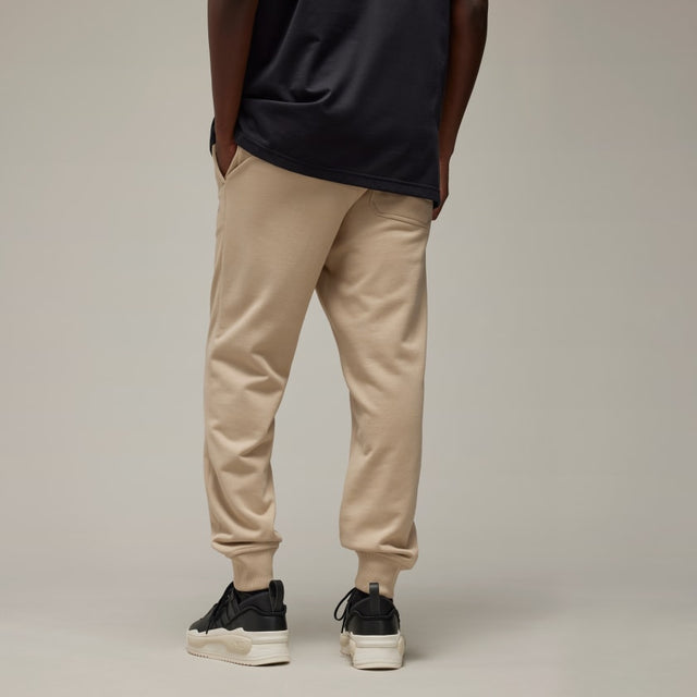Y-3 FRENCH TERRY CUFFED PANTS CLAY BROWN