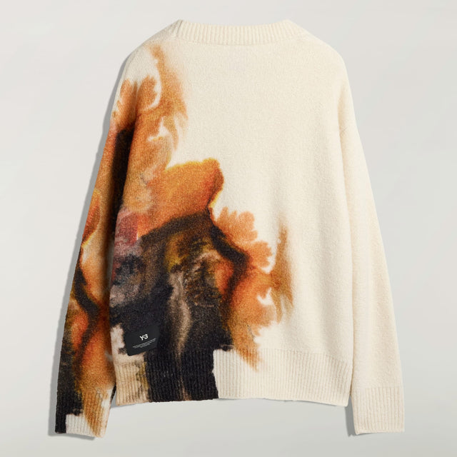 Y-3 GRAPHIC KNIT CARDIGAN