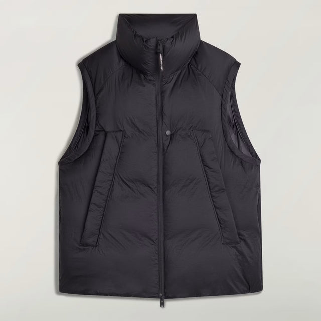 Y-3 PUFFER VEST BLACK