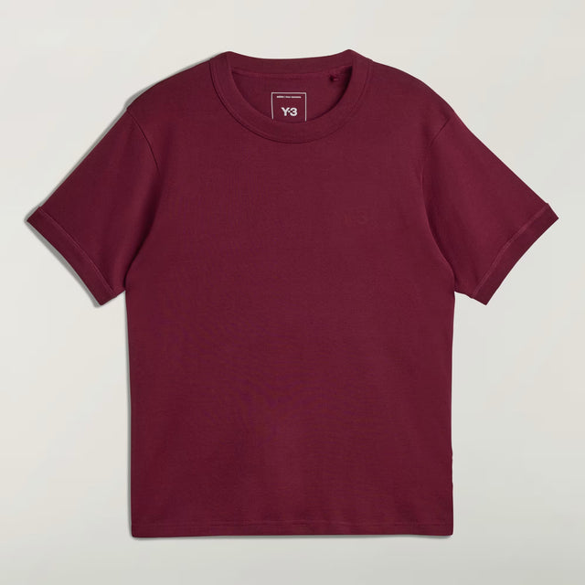 Y-3 T-SHIRT SLIM FIT MAROON