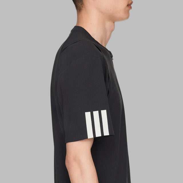Y-3 TENNIS PRO FREELIFT ZIP TEE BLACK