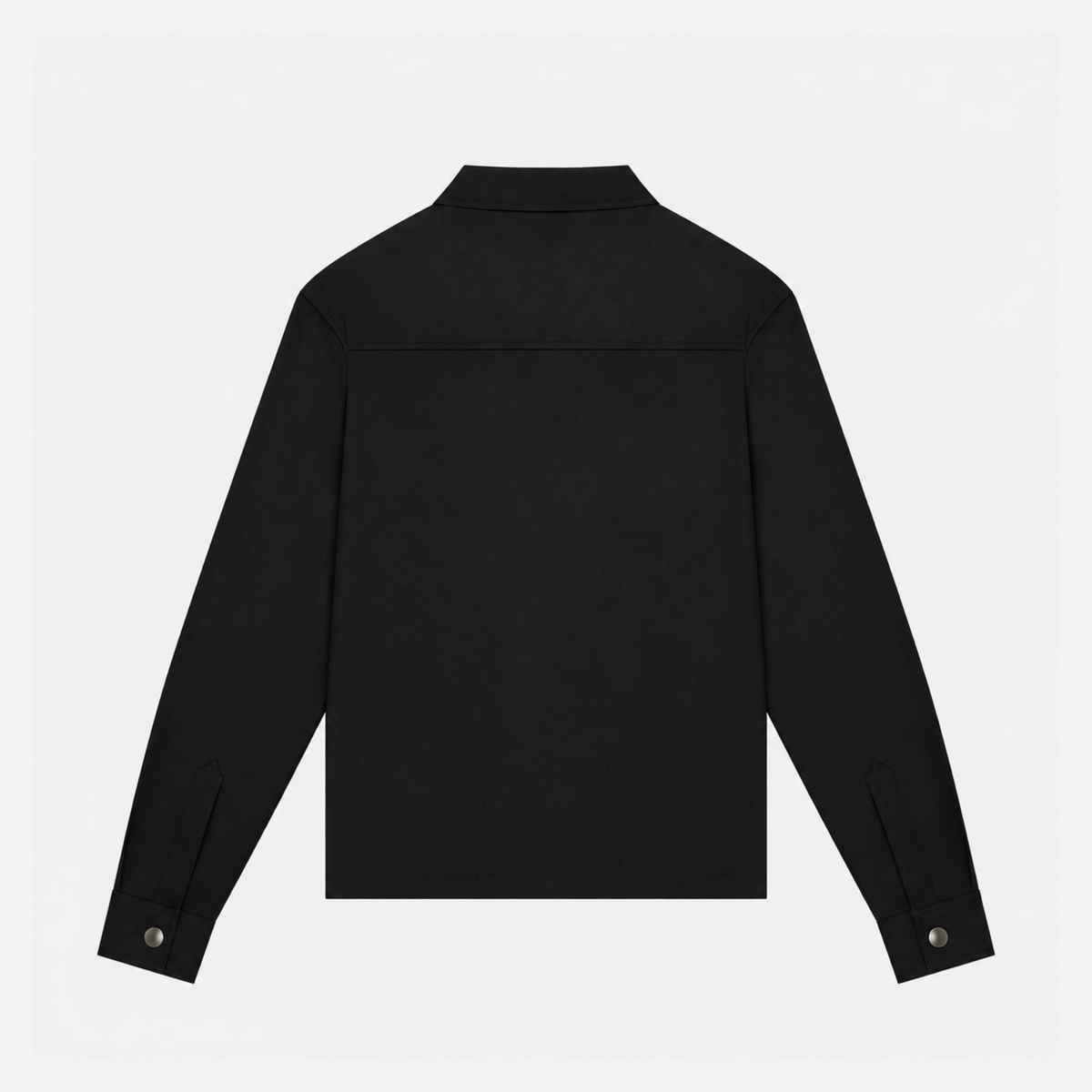 Flannel Stretch Overshirt Black- Hombre Amsterdam