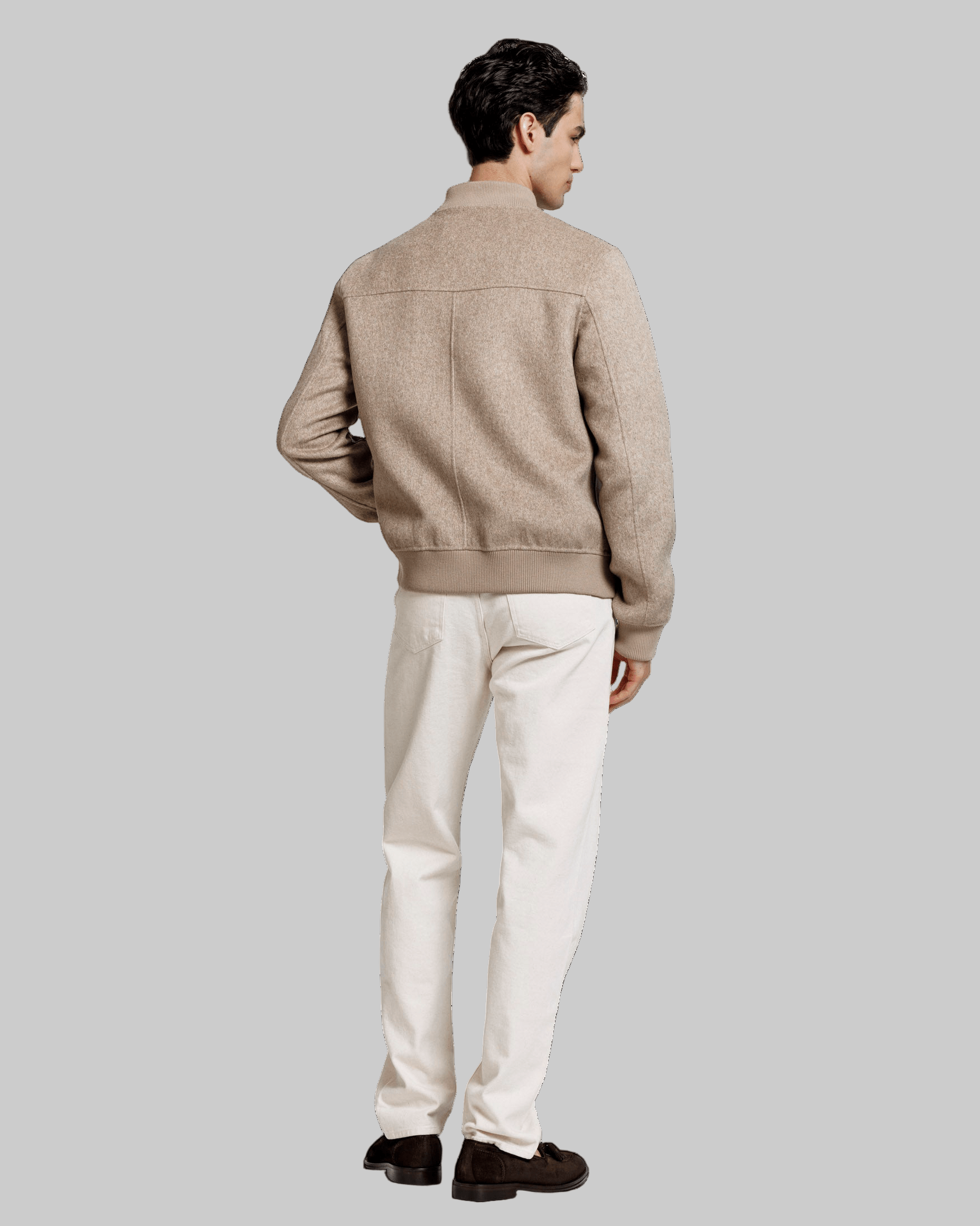 ALTER EGO BOMBER JACKET BEIGE MELANGE - Hombre Amsterdam