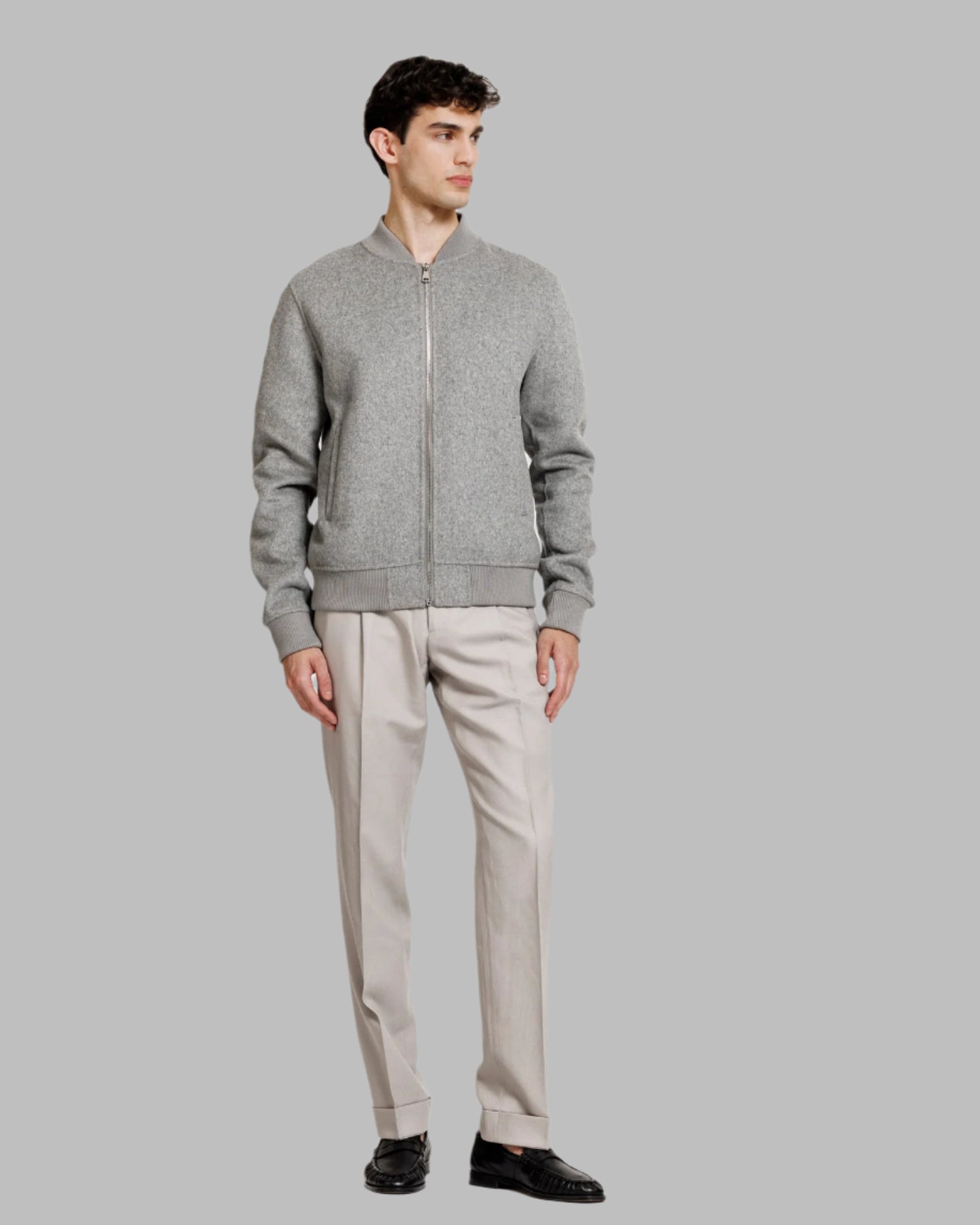 ALTER EGO BOMBER JACKET DARK GREY - Hombre Amsterdam