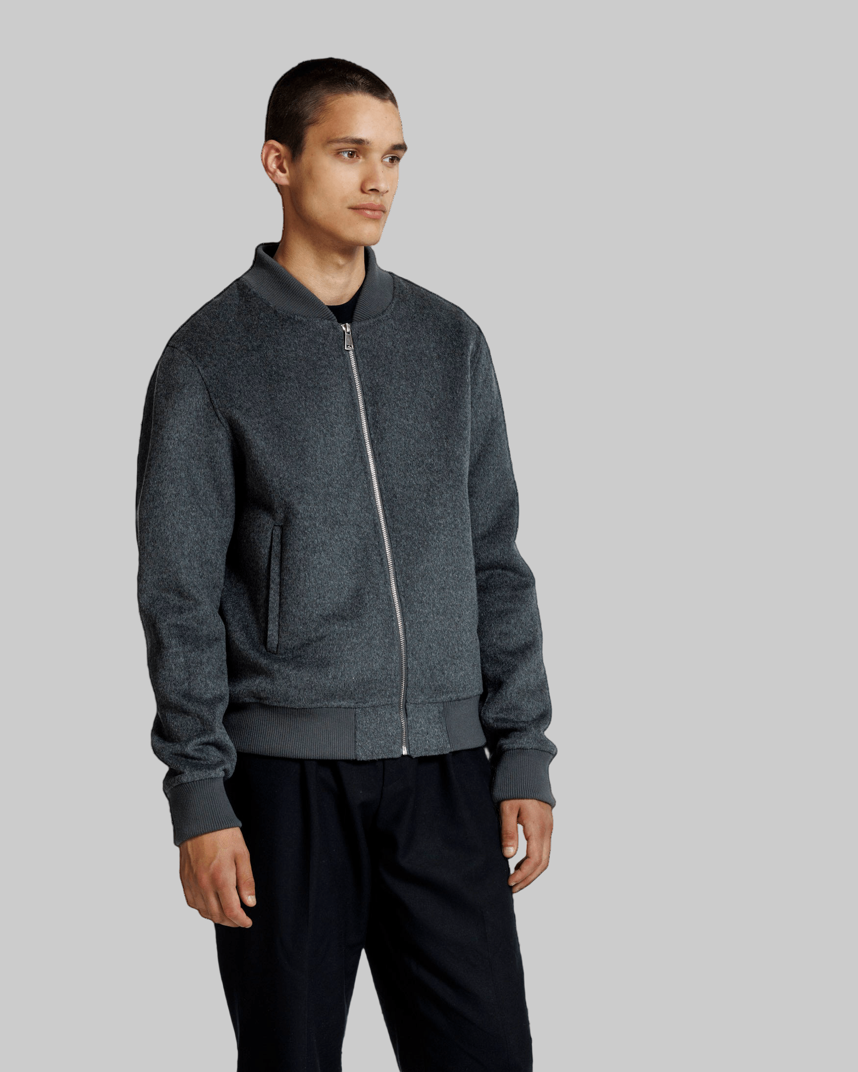 ALTER EGO BOMBER JACKET DARK GREY - Hombre Amsterdam