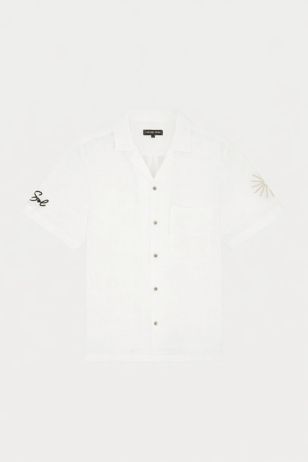 Alves Embroidered Linen Shirt - Hombre Amsterdam