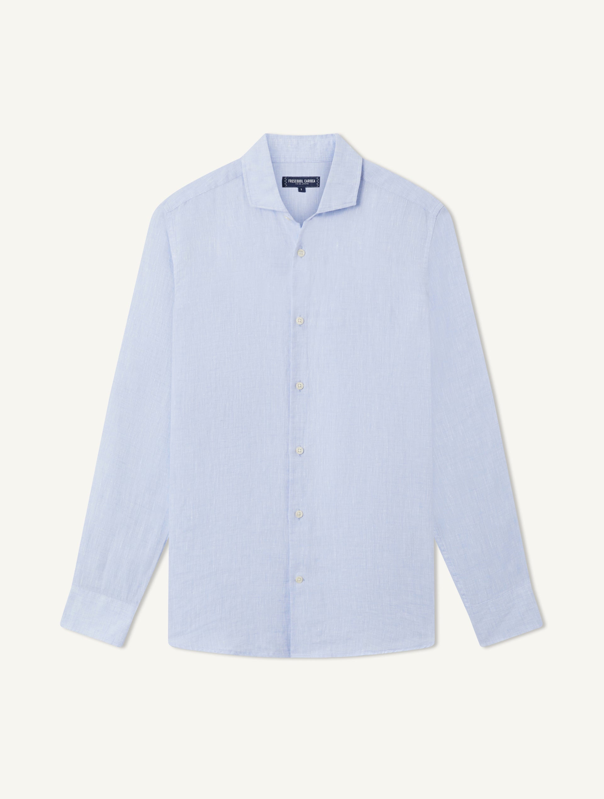 Antonio Linen Shirt Baby Blue - Hombre Amsterdam