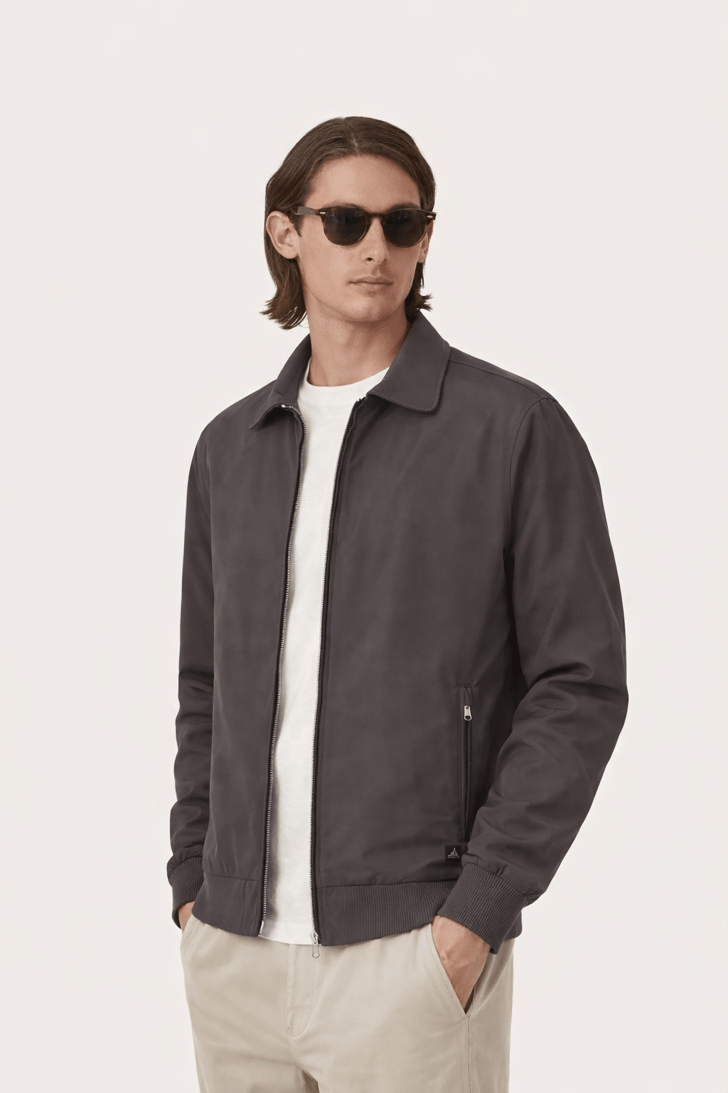 Ashford Tech Stretch Jacket Dark Brown - Hombre Amsterdam