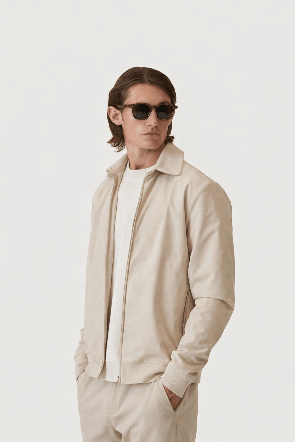 Ashford Tech Stretch Jacket Light Sand - Hombre Amsterdam