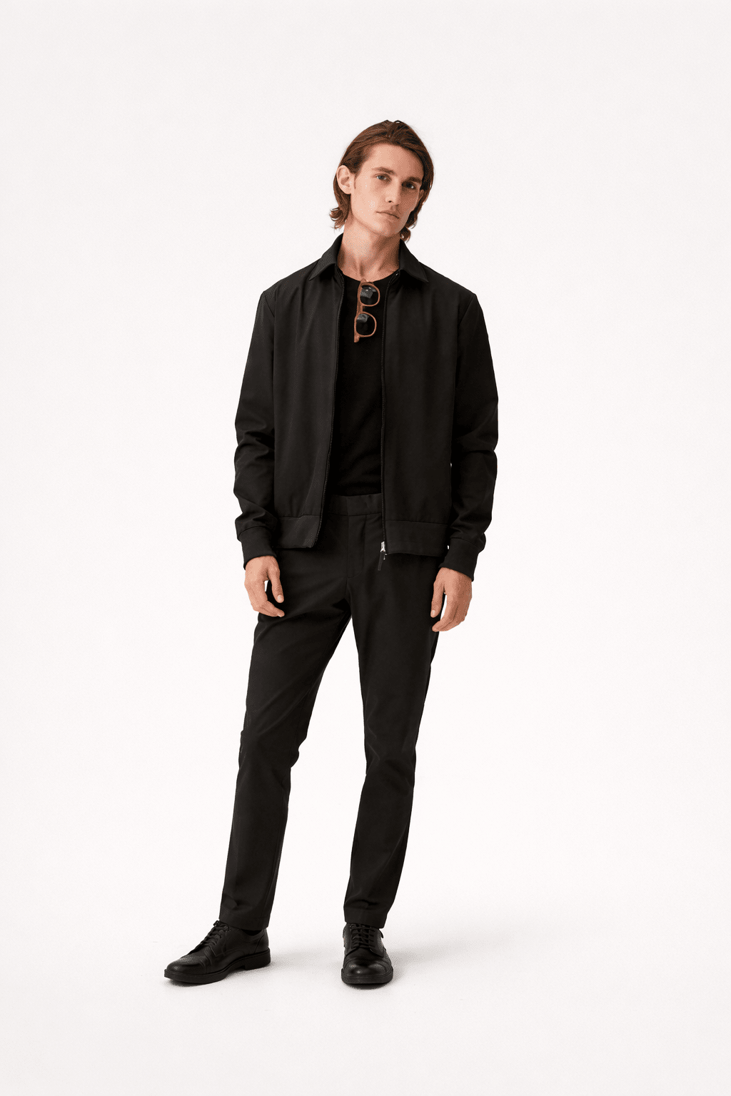 Ashford Tech Stretch Jacket Pure Black - Hombre Amsterdam