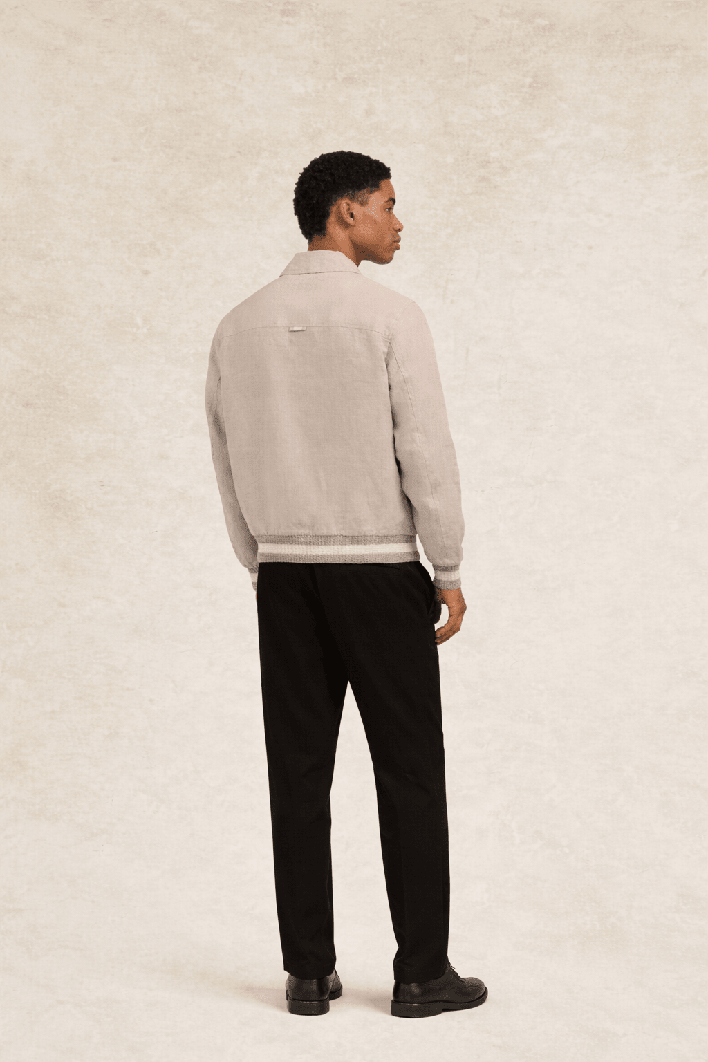 Benito Linen Jacket Oat - Hombre Amsterdam