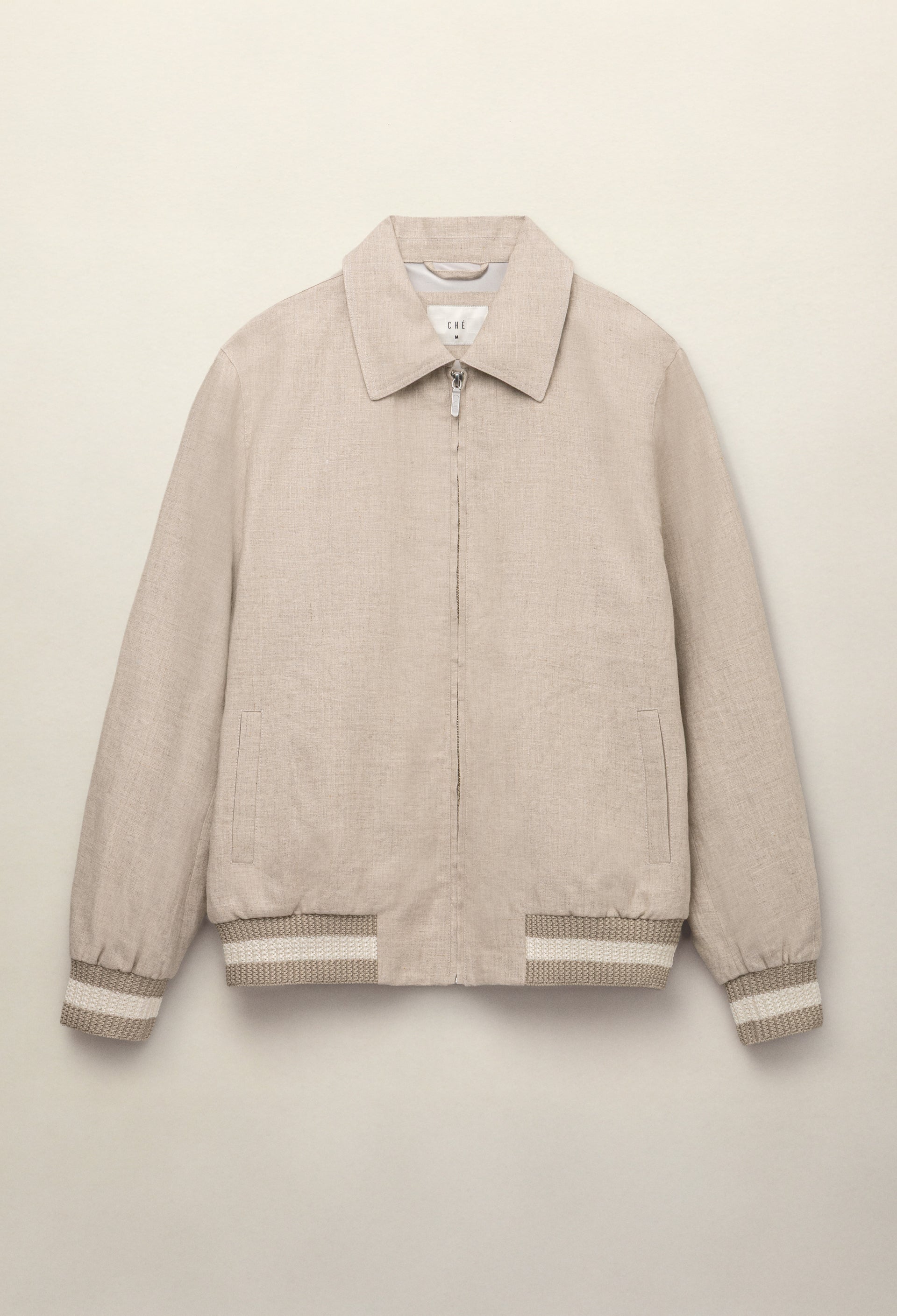 Benito Linen Jacket Oat - Hombre Amsterdam