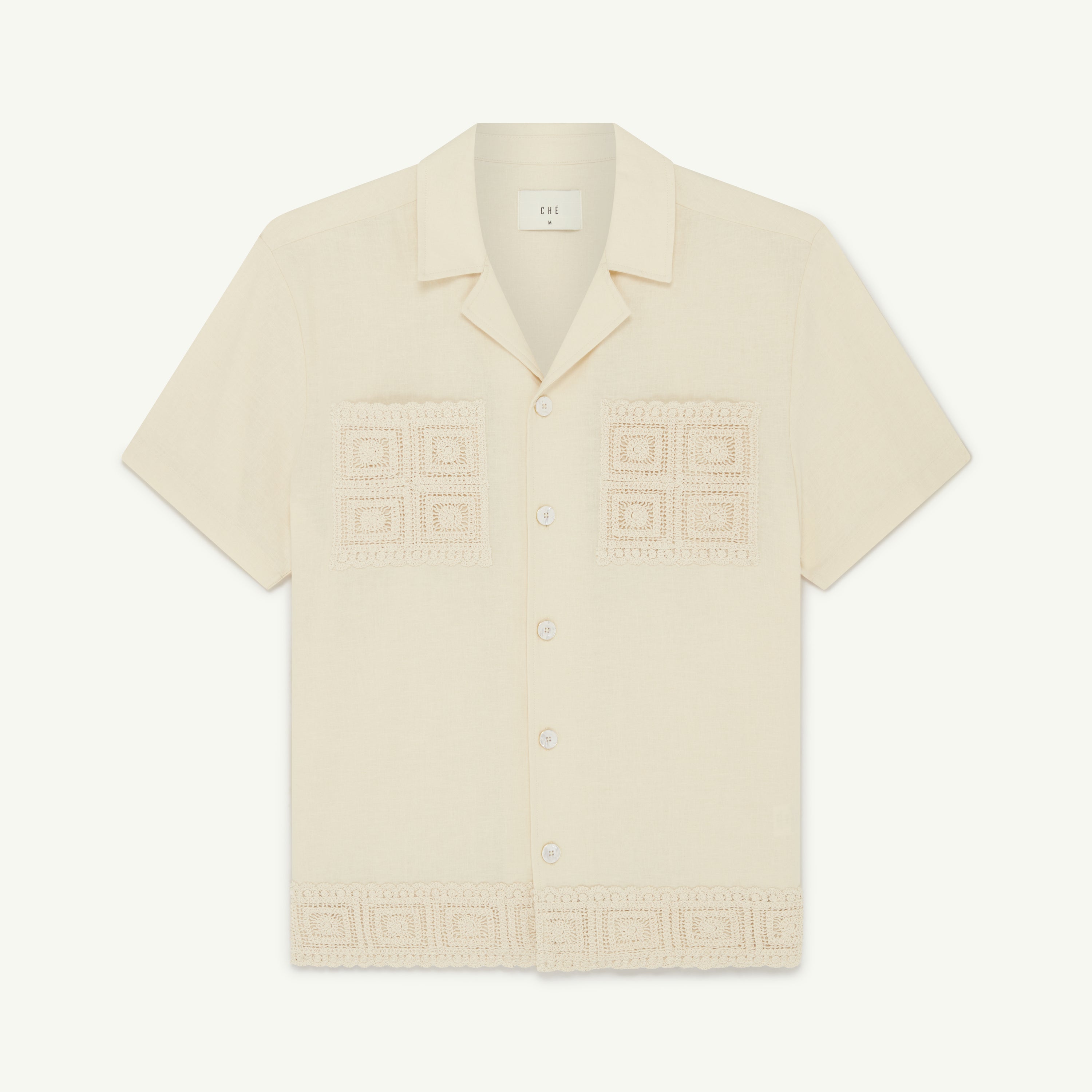 CHÉ INIGO LINEN CROCHET SHIRT - Hombre Amsterdam