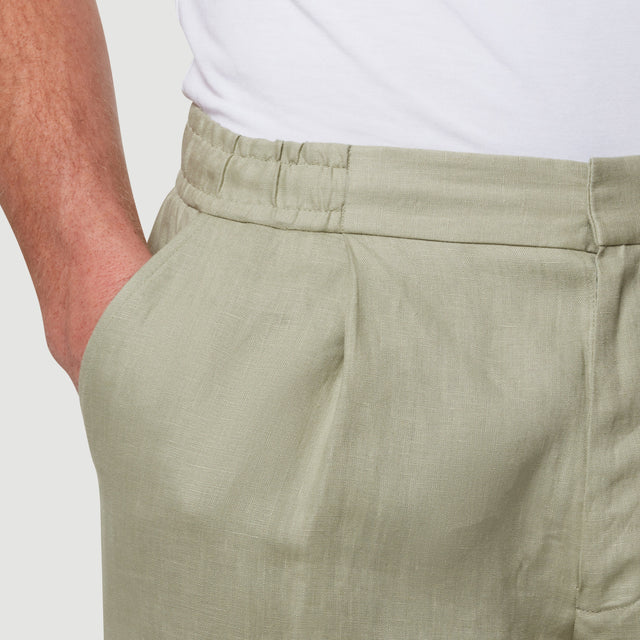 CHÉ STUDIOS LINEN TROUSER SAGE - Hombre Amsterdam