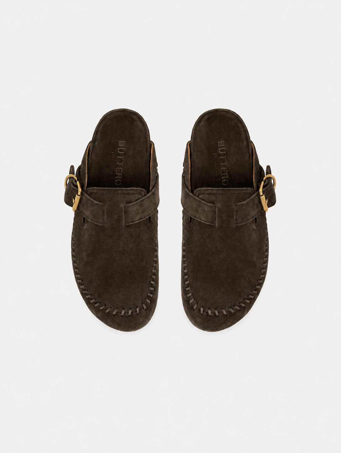 Cortona Mules Mocha Brown Suede - Hombre Amsterdam