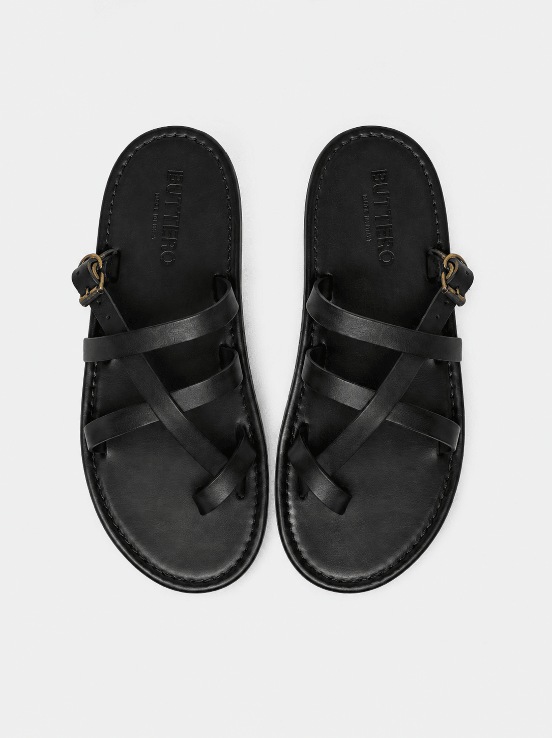 El Paso Leather Sandals Black - Hombre Amsterdam